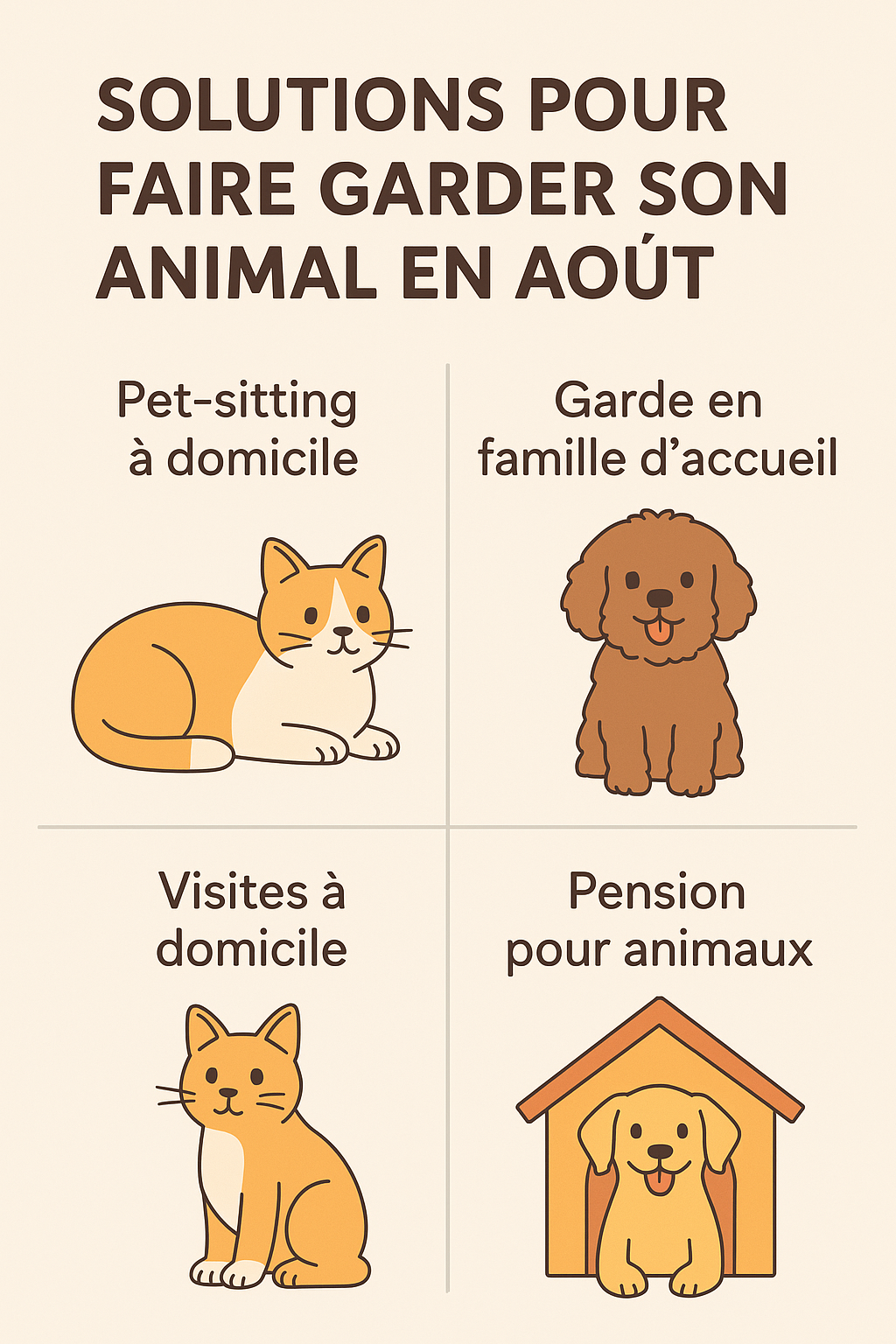 faire garder son animal en aout