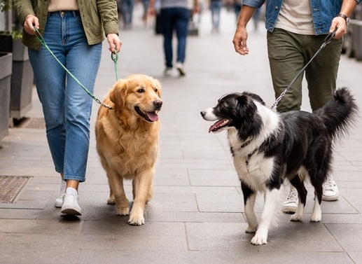 Promener son chien en laisse-mini