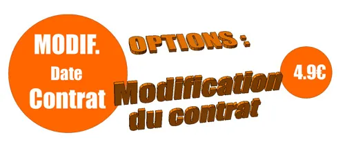 Option modification de contrat de garde d'animaux